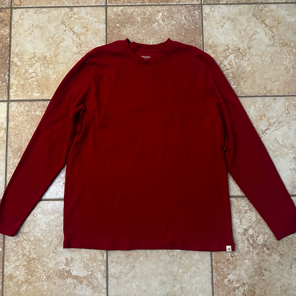 Burt’s Bees Baby |  Men’s Organic Cotton Holiday Crew Neck Pajama Top - Size XL